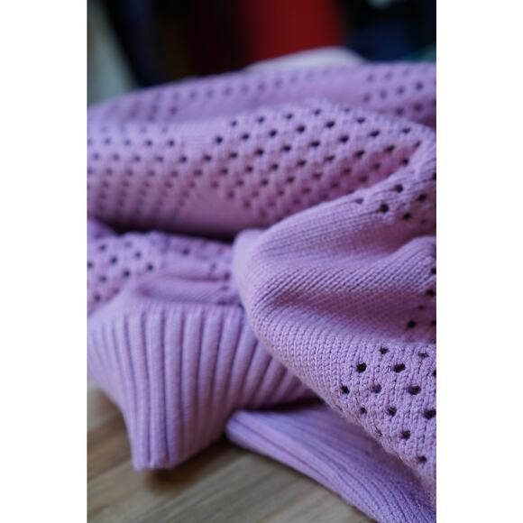 Wilson Mesh Argyle Sweater Vest Knit Vintage Pink Size Medium - Picture 12 of 14